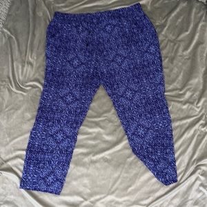 Cold water creek relaxed fit pants in black and purple